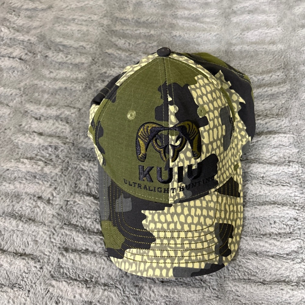 KUIU Ultralight Hunting Cap Verde Camo Embroidered Logo Hat One Size AT677